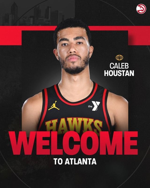 老鹰签下凯莱布·休斯坦，不是救世主也不是废物，赌一把外线命中率