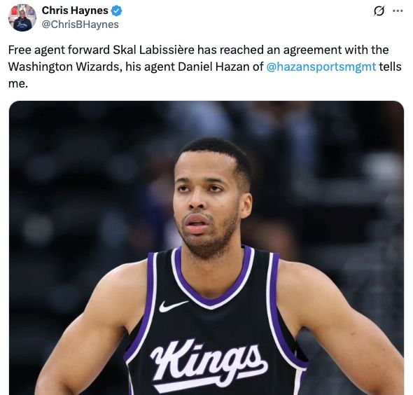 华盛顿奇才签下斯卡尔·拉比西埃，替补深度补丁还是老问题继续堆叠