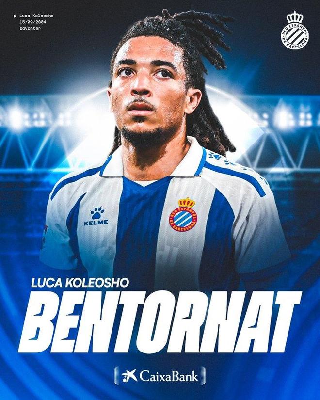 20岁边锋回归老东家，卢卡·科莱奥肖租借加盟西班牙人，伯恩利放人有点聪明