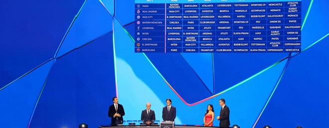 欧冠2025/26抽签结果曝光，巴萨大巴黎再掀旧怨，皇马签运烂透别怪运气