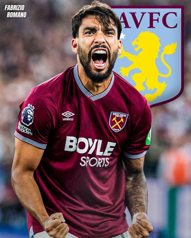 阿斯顿维拉挥金千万引进卢卡斯·帕奎塔，买断背后的真相