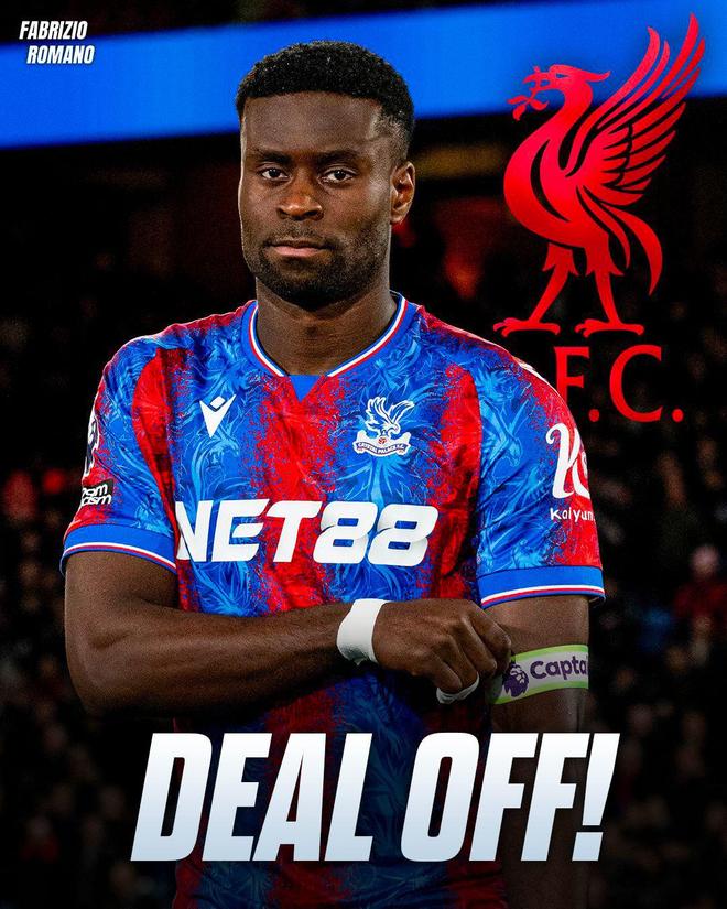 水晶宫后卫格伊对利物浦转会受阻怒发声明或成英超新热点