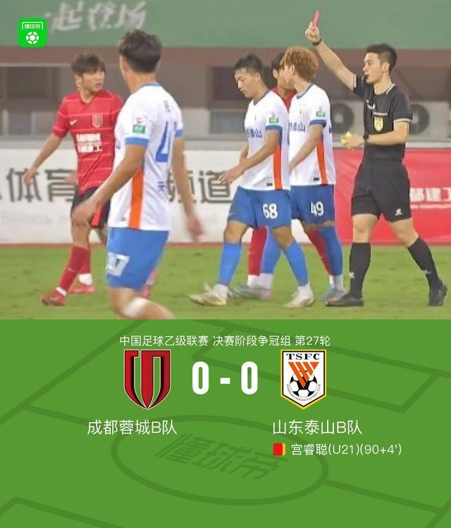 0比0踢成闹剧，成都蓉城B队和山东泰山B队能不能给点看头？